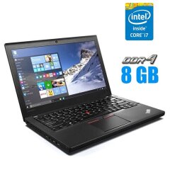 Нетбук Lenovo ThinkPad X260 / 12.5" (1920x1080) IPS / Intel Core i7-6500U (2 (4) ядра по 2.5 - 3.1 GHz) / 8 GB DDR4 / 500 GB HDD / Intel HD Graphics 520 / WebCam / Windows 10