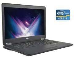 Ультрабук Dell Latitude E7450 / 14" (1366x768) TN / Intel Core i5-5300U (2 (4) ядра по 2.3 - 2.9 GHz) / 8 GB DDR3 / 256 GB SSD NEW / Intel HD Graphics 5500 / WebCam