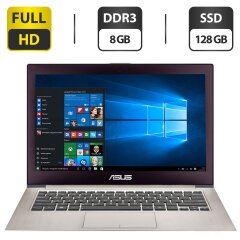 Ультрабук Asus ZenBook UX31A / 13.3" (1920x1080) IPS / Intel Core i7-3537U (2 (4) ядра по 2.0 - 3.1 GHz) / 8 GB DDR3 / 128 GB SSD / Intel HD Graphics 4000 / WebCam / USB 3.0