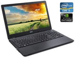 Ноутбук Acer Aspire E5-571G-539V / 15.6" (1366x768) TN / Intel Core i5-5200U (2 (4) ядра по 2.2 - 2.7 GHz) / 8 GB DDR3 / 256 GB SSD / nVidia GeForce 820M, 2 GB DDR3, 64-bit / WebCam / DVD-RW / Win 10 Home