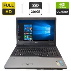Мобільна робоча станція Fujitsu Celsius H920 / 17.3" (1920x1080) TN / Intel Core i7-3820QM (4 (8) ядра по 2.7 - 3.7 GHz) / 32 GB DDR3 / 256 GB SSD / nVidia Quadro K4000M, 4 GB GDDR5, 256-bit / WebCam