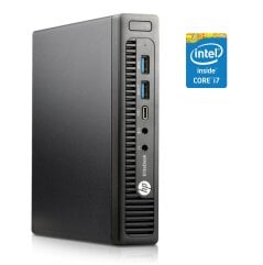 Неттоп HP EliteDesk 800 G2 Mini USFF / Intel Core i7-6700T (4 (8) ядра по 2.8 - 3.6 GHz) / 16 GB DDR4 / 128 GB SSD / Intel HD Graphics 530