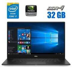 Мобільна робоча станція Dell Precision 5530 / 15.6" (3840x2160) IPS Touch / Intel Core i7-8850H (6 (12) ядра по 2.6 - 4.3 GHz) / 32 GB DDR4 / 512 GB SSD + 500 GB HDD / nVidia Quadro P2000, 4 GB GDDR5, 128-bit / WebCam / Windows 10 Pro