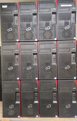 Компьютер Fujitsu Esprimo P757/E90+ Tower / Intel Core i5-6500 (4 ядра по 3.2 - 3.6 GHz) / 16 GB DDR4 / 240 GB SSD / Intel HD Graphics 530 / 280W / DisplayPort / DVI