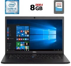 Ноутбук Б-клас Dell Latitude 7480 / 14" (2560x1440) IPS Touch / Intel Core i5-7300U (2 (4) ядра по 2.6 - 3.5 GHz) / 8 GB DDR4 / 256 GB SSD / Intel HD Graphics 620 / WebCam