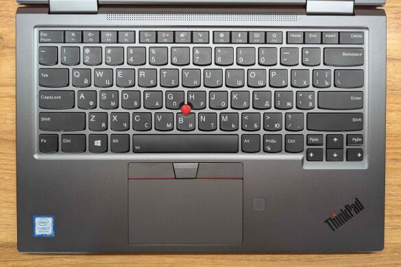 Ноутбук-трансформер Lenovo ThinkPad x1 Yoga 4 th / 14" (1920x1080) IPS Touch / Intel Core i7-8565U (4 (8) ядра по 1.8 - 4.6 GHz) / 8 GB DDR3 / 512 GB SSD / Intel UHD Graphics / WebCam / TouchID / Windows 10 Ноутбук-трансформер Lenovo ThinkPad x1 Yoga 4 th / 14" (1920x1080) IPS Touch / Intel Core i7-8565U (4 (8) ядра по 1.8 - 4.6 GHz) / 8 GB DDR3 / 512 GB SSD / Intel UHD Graphics / WebCam / TouchID / Windows 10