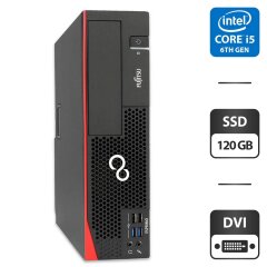 Компьютер Fujitsu Esprimo D757 E90 SFF / Intel Core i5-6500 (4 ядра по 3.2 - 3.6 GHz) / 4 GB DDR4 / 120 GB SSD / Intel HD Graphics 530 / DVD-ROM