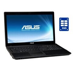 Ноутбук Б-клас Asus X54C / 15.6" (1366x768) TN / Intel Celeron B820 (2 ядра по 1.7 GHz) / 8 GB DDR3 / 120 GB SSD / Intel HD Graphics / WebCam / DVD-RW / Win 10 / АКБ не тримає