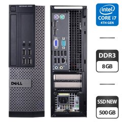 Комп'ютер Dell OptiPlex 9020 SFF / Intel Core i7-4770 (4 (8) ядра по 3.4 - 3.9 GHz) / 8 GB DDR3 / 500 GB SSD NEW / Intel HD Graphics 4600 / VGA