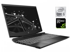 Ігровий ноутбук HP Pavilion Gaming 15-dk1035nr / 15.6" (1920x1080) IPS / Intel Core i5-10300H (4 (8) ядра по 2.5 - 4.5 GHz) / 16 GB DDR4 / 480 GB SSD / nVidia GeForce GTX 1050, 3 GB GDDR5, 96-bit / WebCam