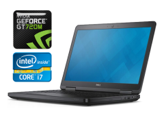 Ноутбук Б-клас Dell Latitude E5540 / 15.6" (1920x1080) IPS / Intel Core i7-4600U (2 (4) ядра по 2.1 - 3.3 GHz) / 8 GB DDR3 / 240 GB SSD / nVidia GeForce GT 720M, 2 GB DDR3, 64-bit / WebCam / Windows 10