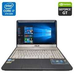 Ноутбук Asus N55S / 15.6" (1366x768) TN / Intel Core i7-2630QM (4 (8) ядра по 2.0 - 2.9 GHz) / 8 GB DDR3 / 750 GB HDD / nVidia GeForce GT 635M, 2 GB GDDR3, 64-bit / WebCam / DVD-ROM