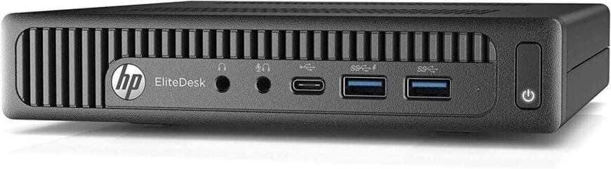 Неттоп HP EliteDesk 800 G2 Mini USFF / Intel Core i7-6700T (4 (8) ядра по 2.8 - 3.6 GHz) / 16 GB DDR4 / 128 GB SSD / Intel HD Graphics 530