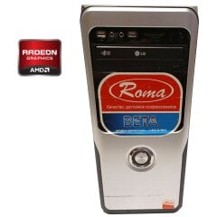 ПК Б-класс Roma Tower / AMD Athlon II X4 645 (4 ядра по 3.1 GHz) / 8 GB DDR3 / 320 GB HDD / AMD Radeon R5 200, 1 GB GDDR3, 64-bit / DVD-RW / 400W