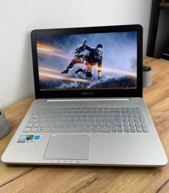 Ігровий ноутбук Asus VivoBook Pro N552VX / 15.6" (1920x1080) IPS / Intel Core i5-6300HQ (4 ядра по 2.3 - 3.2 GHz) / 12 GB DDR4 / 128 GB SSD + 1000 GB HDD / nVidia GeForce GTX 950M, 2 GB GDDR5, 128-bit / WebCam / DVD-RW / Win 10