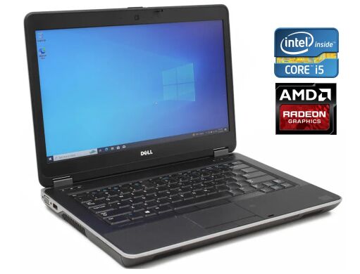 Ноутбук Б-класс Dell Latitude E6440 / 14" (1600x900) TN / Intel Core i5-4300M (2 (4) ядра по 2.6 - 3.3 GHz) / 4 GB DDR3 / 120 GB SSD / AMD Radeon HD 8690M, 2 GB GDDR5, 64-bit / WebCam / DVD-ROM
