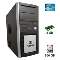 Terra Tower / Intel Core i5-2300 (4 ядра по 2.8 - 3.1 GHz) / 8 GB DDR3 / 500 GB HDD / nVidia GeForce GTX 1060, 3 GB GDDR5, 192-bit