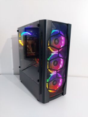 Игровой ПК 1stPlayer D4-4R1-WH Tower / Intel Core i7-7700 (4 (8) ядра по 3.6 - 4.2 GHz) / 32 GB DDR4 / 512 GB SSD M.2 + 1000 GB SSD / AMD Radeon RX 5700 XT, 8 GB GDDR6, 256-bit / 600W + Wi-Fi USB Adapter, кабели HDMI и питания