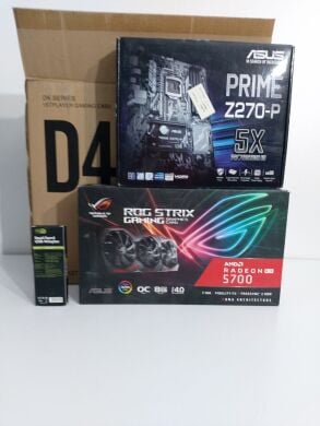 Игровой ПК 1stPlayer D4-4R1-WH Tower / Intel Core i7-7700 (4 (8) ядра по 3.6 - 4.2 GHz) / 32 GB DDR4 / 512 GB SSD M.2 + 1000 GB SSD / AMD Radeon RX 5700 XT, 8 GB GDDR6, 256-bit / 600W + Wi-Fi USB Adapter, кабели HDMI и питания