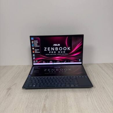 Игровой ноутбук Asus ZenBook Pro Duo UX582Z / 15.6" (1920x1080) IPS Touch / Intel Core i9-12900H (14 (20) ядер по 2.5 - 5.0 GHz) / 32 GB DDR5 / 512 GB SSD NVMe / nVidia GeForce RTX 3060, 6 GB GDDR6, 192-bit / WebCam