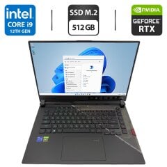 Ігровий ноутбук Б-клас Asus ROG Strix G533ZM / 15.6" (1920x1080) IPS / Intel Core i9-12900H (14 (20) ядер по 3.8 - 5.0 GHz) / 16 GB DDR5 / 512 GB SSD M.2 / nVidia GeForce RTX 3060, 6 GB GDDR6, 192-bit