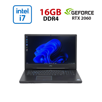 Игровой ноутбук Dell Inspiron G7 7790 / 17.3" (1920x1080) IPS / Intel Core i7-9750H (6 (12) ядра по 2.6 - 4.5 GHz) / 16 GB DDR4 / 960 GB SSD  + 1000 GB HDD / nVidia GeForce RTX 2060, 6 GB GDDR6, 192-bit / WebCam / HDMI
