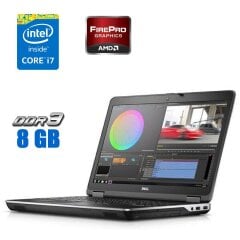 Игровой ноутбук Dell Precision M2800 / 15.6" (1366x768) TN / Intel Core i7-4810MQ (4 (8) ядра по 2.8 - 3.8 GHz) / 8 GB DDR3 / 256 GB SSD / AMD FirePro W4170M, 2 GB GDDR5, 128-bit / DVD-RW / WebCam / HDMI