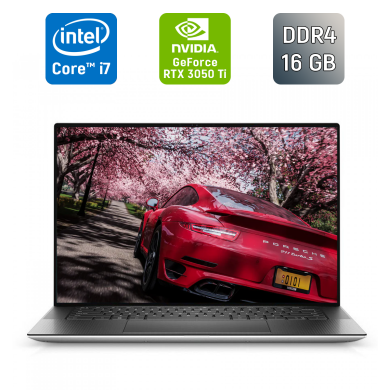 Ігровий ноутбук Dell XPS 15 9510 / 15.6" (1920x1080) IPS / Intel Core i7-11800H (8 (16) ядер по 2.3 - 4.6 GHz) / 16 GB DDR4 / 512 GB SSD / nVidia GeForce RTX 3050 Ti, 4 GB GDDR6, 128-bit / WebCam / Windows 11 Ігровий ноутбук Dell XPS 15 9510 / 15.6" (1920x1080) IPS / Intel Core i7-11800H (8 (16) ядер по 2.3 - 4.6 GHz) / 16 GB DDR4 / 512 GB SSD / nVidia GeForce RTX 3050 Ti, 4 GB GDDR6, 128-bit / WebCam / Windows 11
