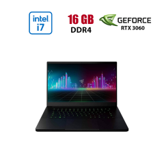 Игровой ноутбук Razer Blade 15 Base RZ09-0369AN22 / 15.6" (1920x1080) IPS / Intel Core i7-10750H (6 (12) ядер по 2.6 - 5.0 GHz) / 16 GB DDR4 / 512 GB SSD / nVidia GeForce RTX 3060, 6 GB GDDR6, 192-bit / WebCam