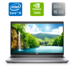 Мобільна робоча станція Б-клас Dell Precision 3561 / 15.6" (1920x1080) IPS / Intel Core i5-11500H (6 (12) ядер по 2.4 - 4.6 GHz) / 16 GB DDR4 / 512 GB SSD / nVidia T600, 4 GB GDDR6, 128-bit / WebCam
