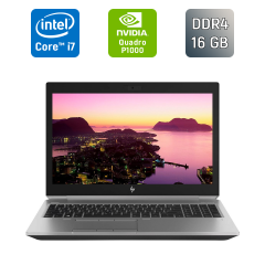 Мобильная рабочая станция Б-класс HP ZBook 15 G5 / 15.6" (1920x1080) IPS / Intel Core i7-8850H (6 (12) ядра по 2.6 - 4.3 GHz) / 16 GB DDR4 / 256 GB SSD / nVidia Quadro P1000, 4 GB GDDR5, 256-bit / Fingerprint / WebCam / HDMI