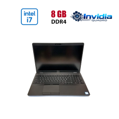 Мобильная рабочая станция Dell Precision 3541 / 15.6" (1920x1080) IPS / Intel Core i7-9850H (6 (12) ядер по 2.6 - 4.6 GHz) / 8 GB DDR4 / 256 GB SSD NVMe / nVidia Quadro P620, 4 GB GDDR5 128-bit / 4G LTE / WebCam / Win 10 Lic