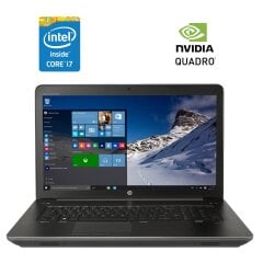 Мобільна робоча станція HP ZBook 17 G3 / 17.3" (1920x1080) IPS / Intel Core i7-6700HQ (4 (8) ядра по 2.6 - 3.5 GHz) / 16 GB DDR4 / 256 GB SSD / nVidia Quadro M2000M, 4 GB GDDR5, 128-bit / WebCam / 4G/LTE / Win 10 Pro
