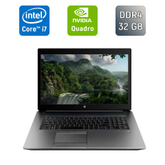 Мобильная рабочая станция HP zBook 17 G6 / 17.3" (1920x1080) IPS / Intel Core i7-9850H (6 (12) ядер по 2.6 - 4.6 GHz) / 32 GB DDR4 / 512 GB SSD / nVidia Quadro RTX 3000, 6 GB GDDR6, 192-bit / WebCam / TouchID / Windows 10