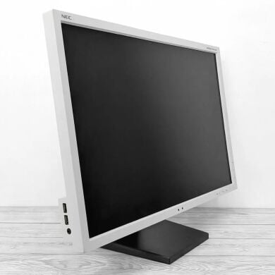 Монітор NEC MultiSync EA244WMi / 24" (1920x1200) IPS / USB-Hub, VGA, DVI, HDMI, DisplayPort, Audio / Вбудовані колонки 2x 1W / VESA 100x100 + Кабелі (VGA, DVI, HDMI, DisplayPort на вибір) та живлення в комплекті