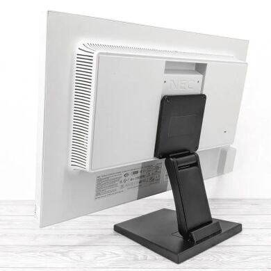 Монітор NEC MultiSync EA244WMi / 24" (1920x1200) IPS / USB-Hub, VGA, DVI, HDMI, DisplayPort, Audio / Вбудовані колонки 2x 1W / VESA 100x100 + Кабелі (VGA, DVI, HDMI, DisplayPort на вибір) та живлення в комплекті