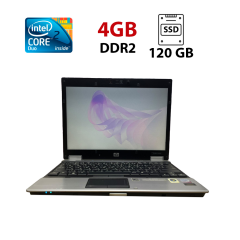 Нетбук HP EliteBook 2530p / 12.1" (1280x800) TN / Intel Core 2 Duo SL9400 (2 ядра по 1.86 GHz) / 4 GB DDR2 / 120 GB SSD / Intel GMA X4500 Graphics / WebCam