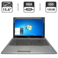 Ноутбук Asus A52F / 15.6" (1366x768) TN / Intel Core i3-380M (2 (4) ядра по 2.5 GHz) / 6 GB DDR3 / 120 GB SSD / Intel Graphics / WebCam / DVD-ROM