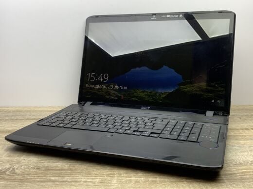 Ноутбук Б-класс Acer Aspire 8940G / 18.4" (1920x1080) TN / Intel Core i7-720QM (4 (8) ядра по 1.6 - 2.8 GHz) / 8 GB DDR3 / 120 GB SSD + 500 GB HDD / nVidia GeForce GTS 250M, 1 GB GDDR3, 128-bit / WebCam / DVD-ROM