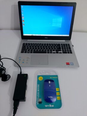 Ноутбук Б-класс Dell Inspiron 15 5570 / 15.6" (1920x1080) TN / Intel Core i5-8250U (4 (8) ядра по 1.6 - 3.4 GHz) / 16 GB DDR4 / 240 GB SSD + 500 GB HDD / AMD Radeon 530, 2 GB GDDR5, 64-bit / WebCam + Беспроводная мышка