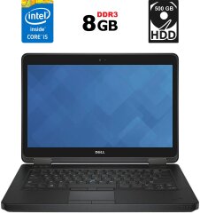 Ноутбук Б-клас Dell Latitude E5440 / 14" (1600x900) TN / Intel Core i5-4310U (2 (4) ядра по 2.0 - 3.0 GHz) / 8 GB DDR3 / 500 GB HDD / Intel HD Graphics 4400 / WebCam / Fingerprint / DVD-ROM / HDMI