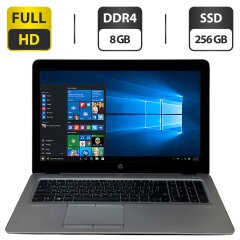 Ноутбук Б-класс HP EliteBook 850 G3 / 15.6" (1920x1080) TN / Intel Core i7-6600U (2 (4) ядра по 2.6 - 3.4 GHz) / 8 GB DDR4 / 256 GB SSD / Intel HD Graphics 520 / WebCam / Windows 10 Pro