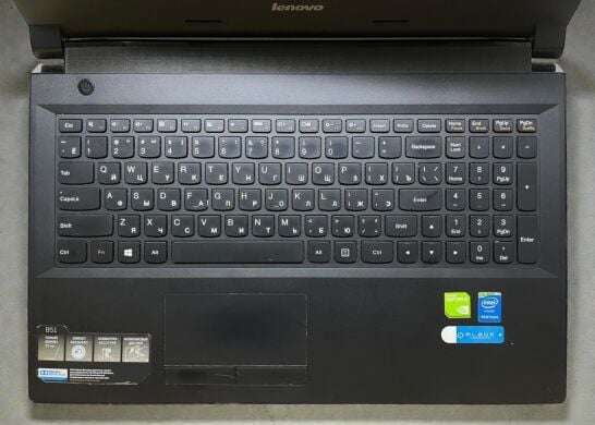 Ноутбук Б-класс Lenovo B51-30 / 15.6'' (1366x768) TN / Intel Pentium N3700 (4 ядра по 1.6 - 2.4 GHz) / 8 GB DDR3 / 120 GB SSD / nVidia GeForce 920M, 1 GB GDDR3, 64-bit / WebCam