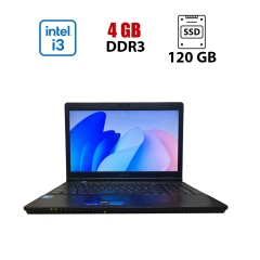 Ноутбук Б-класс Toshiba Tecra A11 / 15.6" (1366x768) TN / Intel Core i3-350M (2 (4) ядра по 2.26 GHz) / 4 GB DDR3 / 120 GB SSD / Intel HD Graphics / WebCam / Без АКБ