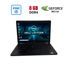 Ноутбук Dell Latitude 5491 / 14" (1920x1080) IPS / Intel Core i5-8400H (4 (8) ядра по 2.5 - 4.2 GHz) / 8 GB DDR4 / 256 GB SSD M.2 / nVidia GeForce MX130, 2 GB GDDR5, 64-bit / WebCam