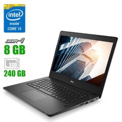 Ноутбук Dell Latitude E3380 / 13.3" (1366x768) TN LED / Intel Core i3-6006U (2 (4) ядра по 2.0 GHz) / 8 GB DDR4 / 240 GB SSD / Intel HD Graphics 520 / WebCam 