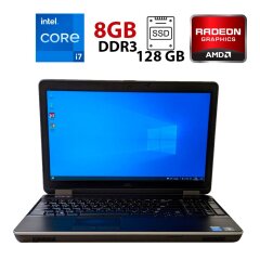 Ноутбук Dell Latitude E6540 / 15.6" (1920x1080) TN / Intel Core i7-4610M (2 (4) ядра по 3.0 - 3.7 GHz) / 8 GB DDR3 / 128 GB SSD / AMD Radeon HD 8790M, 2 GB GDDR5, 128-bit / HDMI