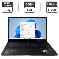 Ноутбук Gateway GWTC51427-BK / 14" (1920x1080) IPS Touch / Intel Core i5-1235U (10 (12) ядер по 3.3 - 4.4 GHz) / 8 GB DDR4 / 512 GB SSD M.2 / Intel Iris Xe Graphics / WebCam / Fingerprint