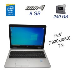 Ноутбук HP ProBook 650 G2 / 15.6" (1920х1080) TN / Intel Core i7-6600U (2 (4) ядра по 2.6 - 3.4 GHz) / 8 GB DDR4 / 240 GB SSD / USB 3.0 / DP