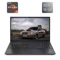 Ноутбук Lenovo ThinkPad E15 Gen2 / 15.6" (1920x1080) IPS / AMD Ryzen 5 4500U (6 ядер по 2.3 - 4.0 GHz) / 16 GB DDR4 / 256 GB SSD / AMD Radeon RX Vega 6 Graphics / WebCam / HDMI